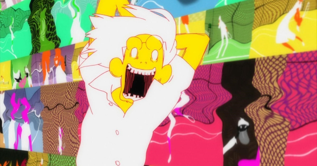 Loạt cảnh tạo hiệu ứng thị giác dữ dội trong Tatami Galaxy.